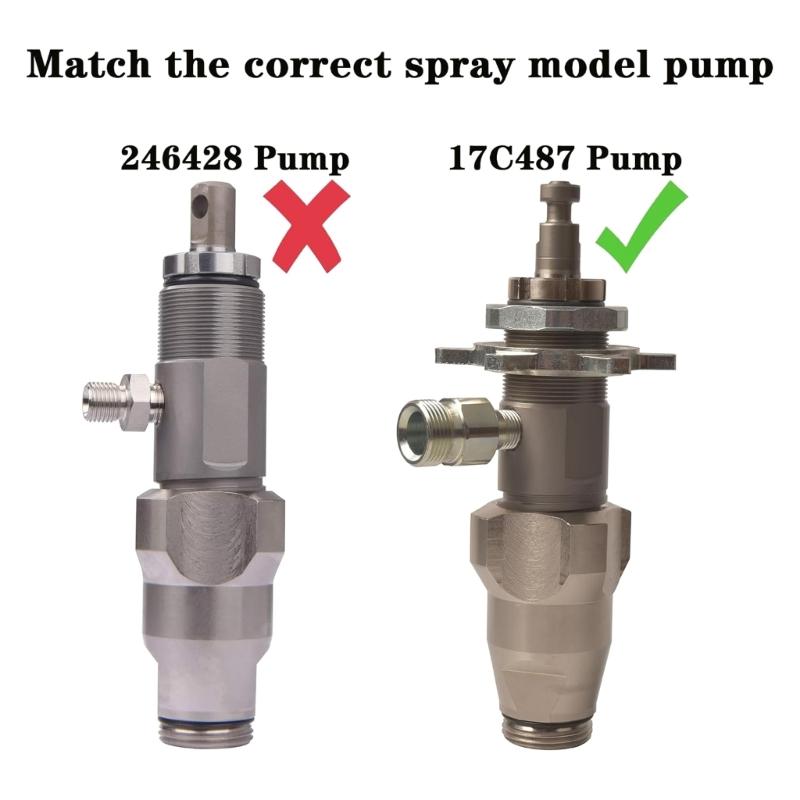 Airless Paint Sprayer Pump Piston Rod Stainless Steel Construction For 17C487 17C721 Extended Service Life