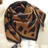 Square Lightweight Neck Scarf with Magnetic Clasp Adjustable Closure Soft Fabric Printed Pattern Elegant Design for Everyday Use