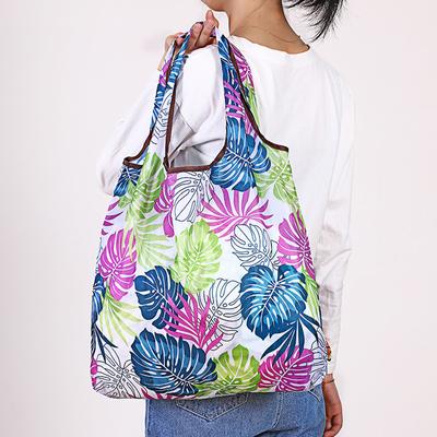 Shopping Bag Foldable Portable Handbag Large-capacity Eco-friendly Supermarket Shopping Bag Women Shoulder Bag Home Organization