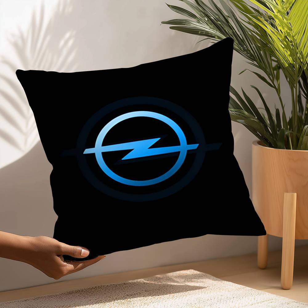 O-OpelsS Car Logo Pillow Case Plush Fabric Soft Pillowcase Double Sided Print Cushion Cover Household Gifts
