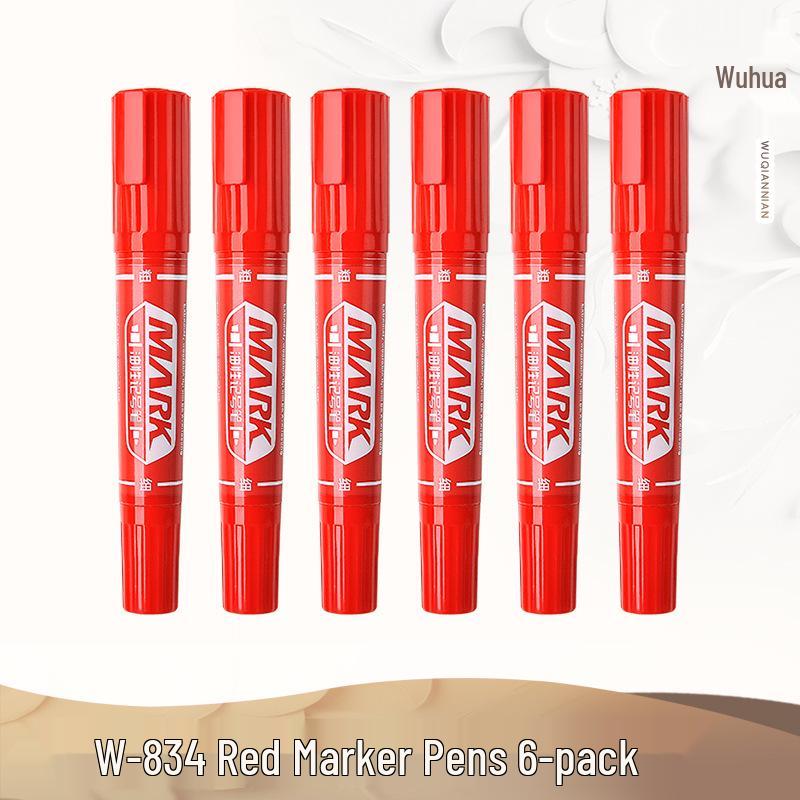 Oil-Based Double-Ended Refillable Broad Tip Marker - Large Capacity, Quick Drying, Waterproof