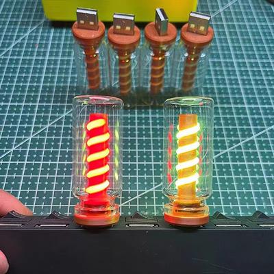 1ks Ručně vyráběné DIY Kempingové světlo LED Flexibilní Retro USB Žárovka pro Denní Osvětleníbublinová Atmosférická Lampa