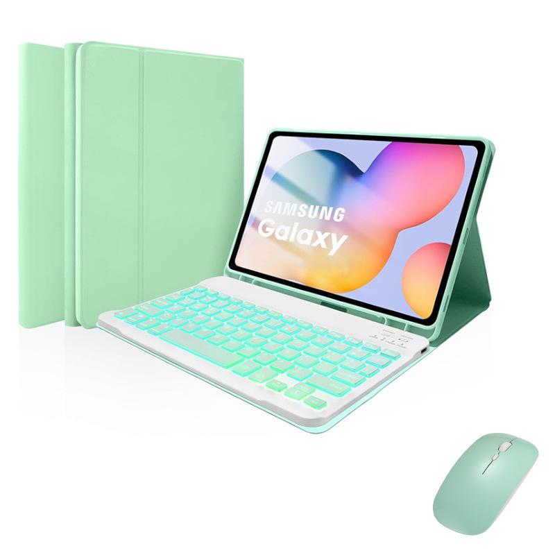 Samsung Tablet A9 Plus 11 Protective Leather Keyboard Case with Backlit Bluetooth and Pen Slot A11+