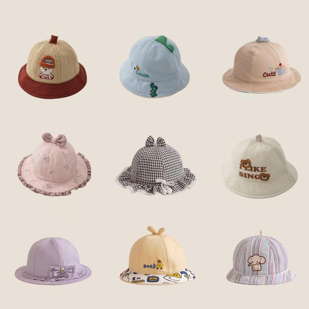 Korean Style Children's Sun Protection Lace Bucket Hat for Girls