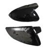 Seiten-Rückspiegelabdeckungen Blinker für VW Golf 7 MK7 7.5 GTI für Touran 2013-2020 Helles Schwarzes Spiegelgehäuse Autozubehör