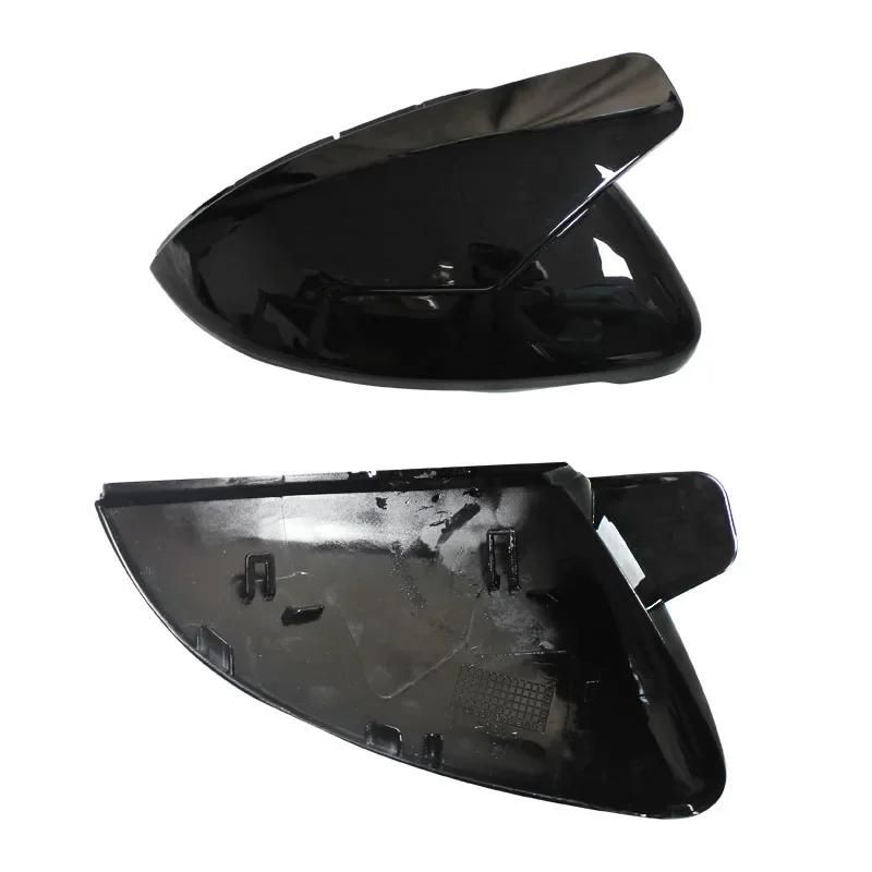 Seiten-Rückspiegelabdeckungen Blinker für VW Golf 7 MK7 7.5 GTI für Touran 2013-2020 Helles Schwarzes Spiegelgehäuse Autozubehör