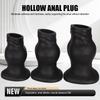 Premium Liquid Silicone Fist Tunnel Butt Plug - Hollow Anal Plug for Stretching, Training & Peeking, Safe Flared Base for Men & Women