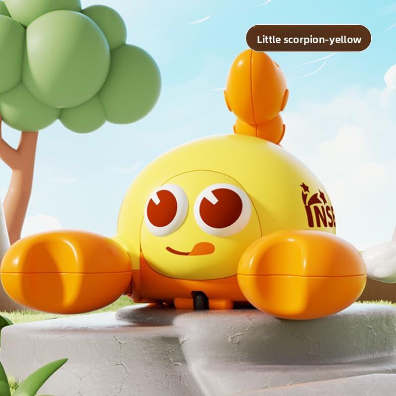 Dinosaur Crawl Toy With Chain Mechanism For Baby Development And Early Learning