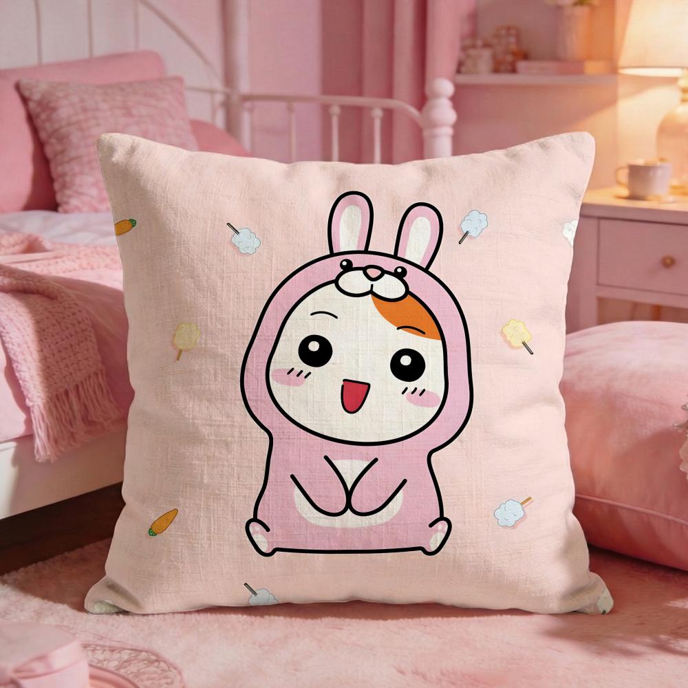 Oruchuban Ebichu Cushion Cover Premium Comfort Reversible Pillow Cove Two In One Design For Any Room Car Interior