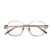 Full Titanium Large Square Blue Light Retro Glasses Simple Flat Glasses Women'S Retro Frames Men
