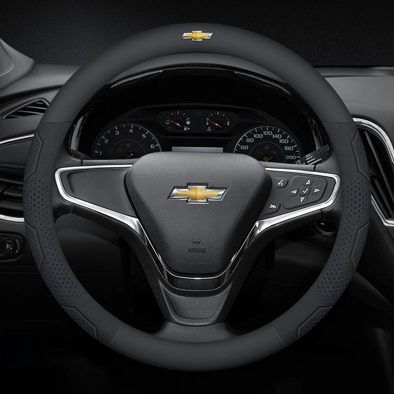 Car Steering Wheel Cover For Chevrolet Aveo Bolt Cavalier Cruze Onix Orlando Silverado Spark Tahoe Suburban Lacetti Tracker