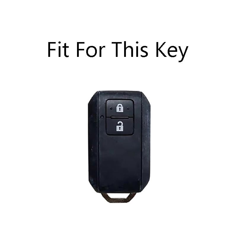 Zinc Alloy Car Remote Key Case Cover Shell For Suzuki Ertiga Swift 2017 Wagon R Japanese Monopoly Type 3C 2 Buttons Keyless Fob