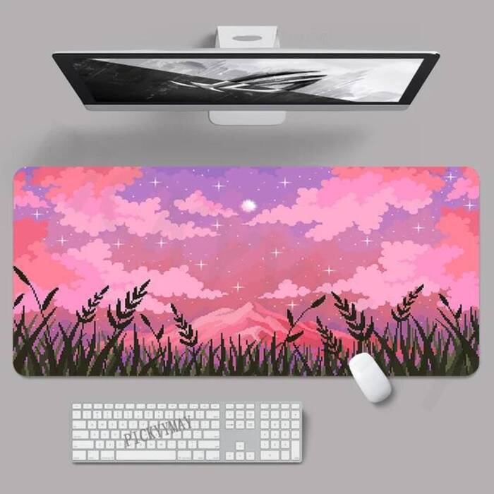 Pixel Mouse Pads Gaming Mousepad Locking Edge Gamer Mouse Mat Keyboard Mats Desk Pad Mousepads XXL Xcm For Computer
