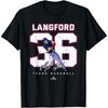 Number and Portrait Wyatt Langford Texas MLBPA T-Shirt(1)