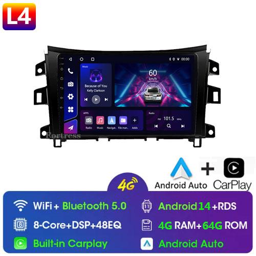Car Radio WIFI 5 Android13 For Nissan NAVARA Frontier NP300 2015 2016 2017 2018 wireless Carplay Multiemedia GPS Video Player