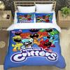 Animali Sorridenti CATNAP DOGDAY Set Biancheria da Letto Copripiumino Morbido Con 1/2 Federe Per Bambini Adulti Copripiumino in Microfibra