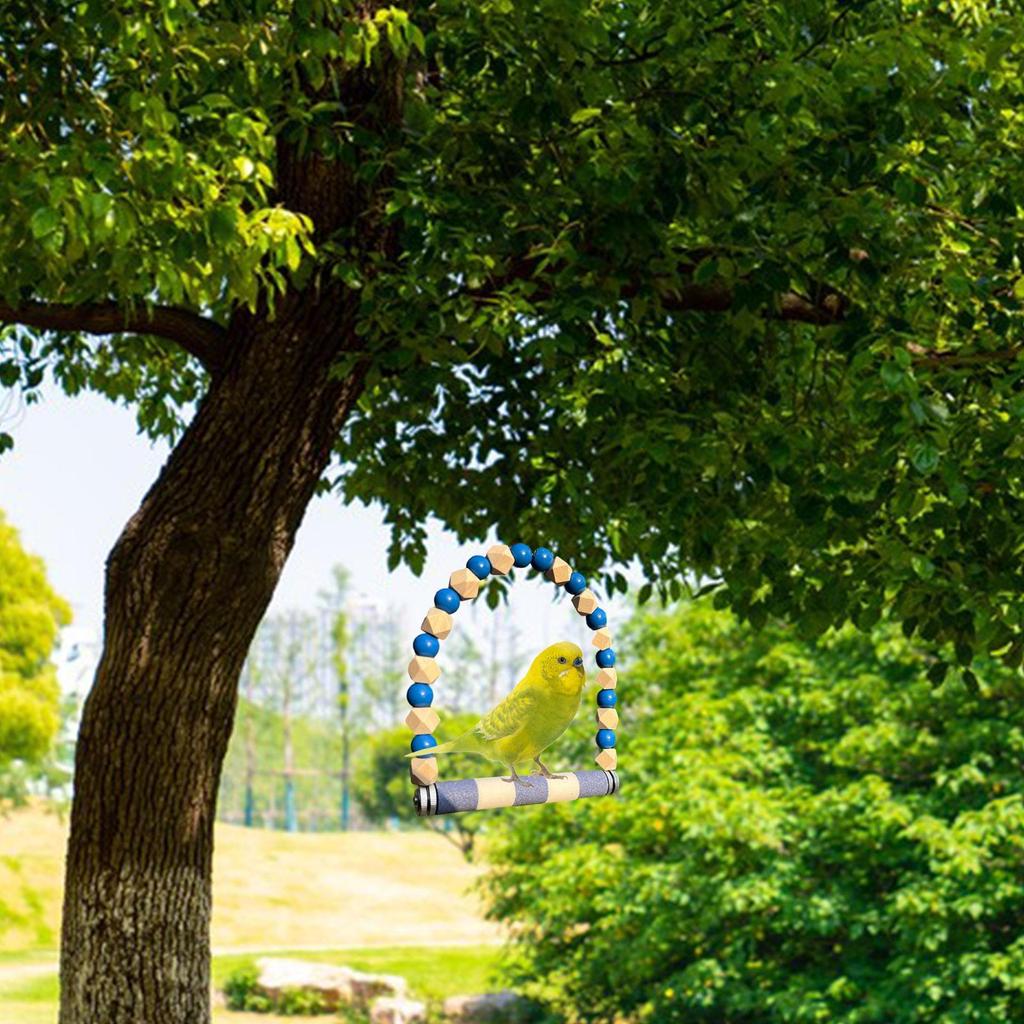 Bird Swing Perch for Parrots And Small Birds Activity Center