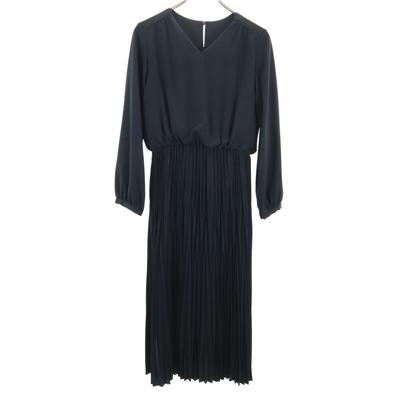 Green label relaxing Langarm Plissee Einteiler 38 Marineblau UNITED ARROWS Damen Gebraucht