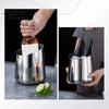 Enfriador de Champán Cubo de Hielo de Acero Inoxidable, Resistente para Vino con Boca Inclinada de Papelera de Escritorio, Espesado para Cerveza Multiusos para Bar KTV Multifunción