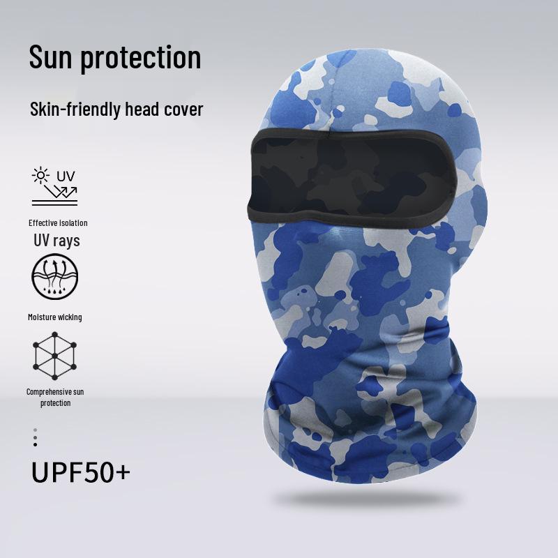Atmungsaktive Sommer-Gesichtsmaske: Sonnencreme Sturmhaube für Radfahren, Klettern, Motorradfahren und Outdoor-Sportarten