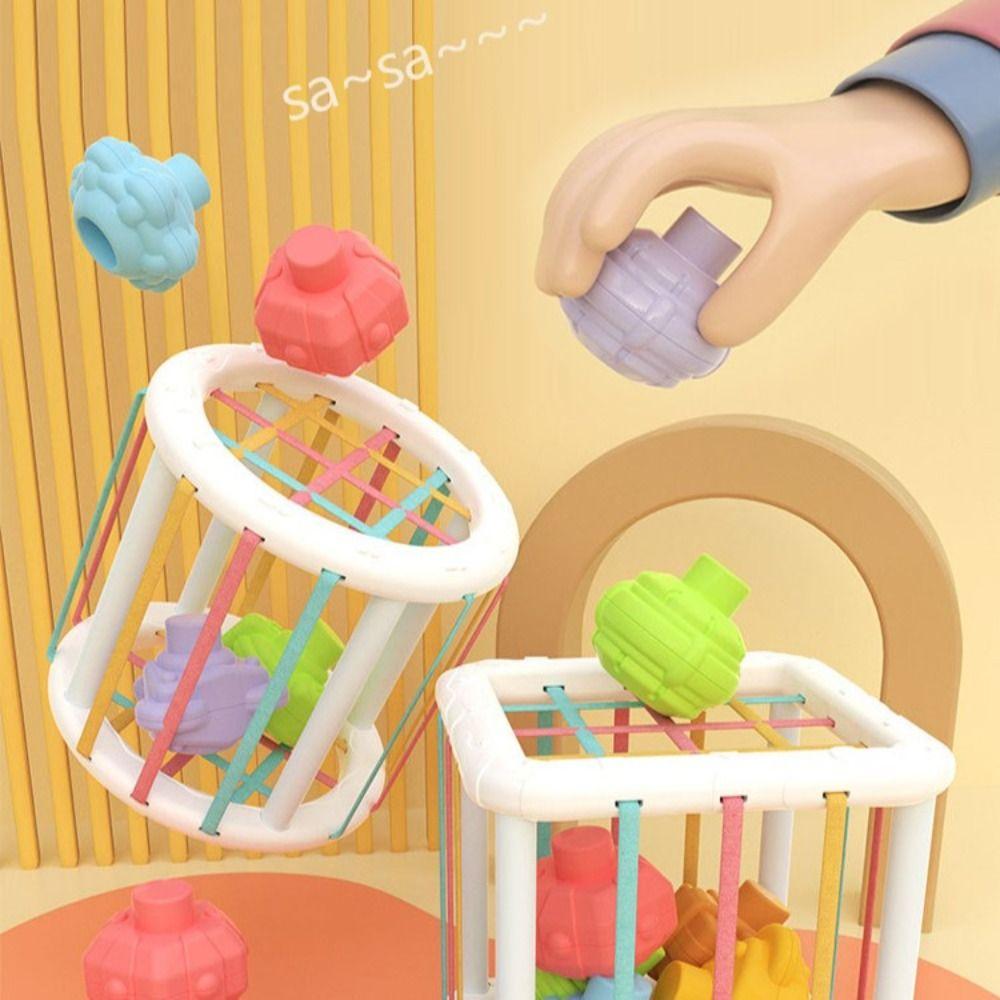 

Teaching Aids Baby Education Toy Sorting Game Toy Colorful Shape Cognition Blocks Montessori Toy round
