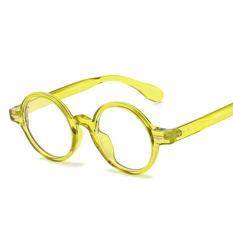 Round Shape Decorative Glasses Fashion Stylish Anti Blue Light Men Glasses Frame High Quality Women Glasses