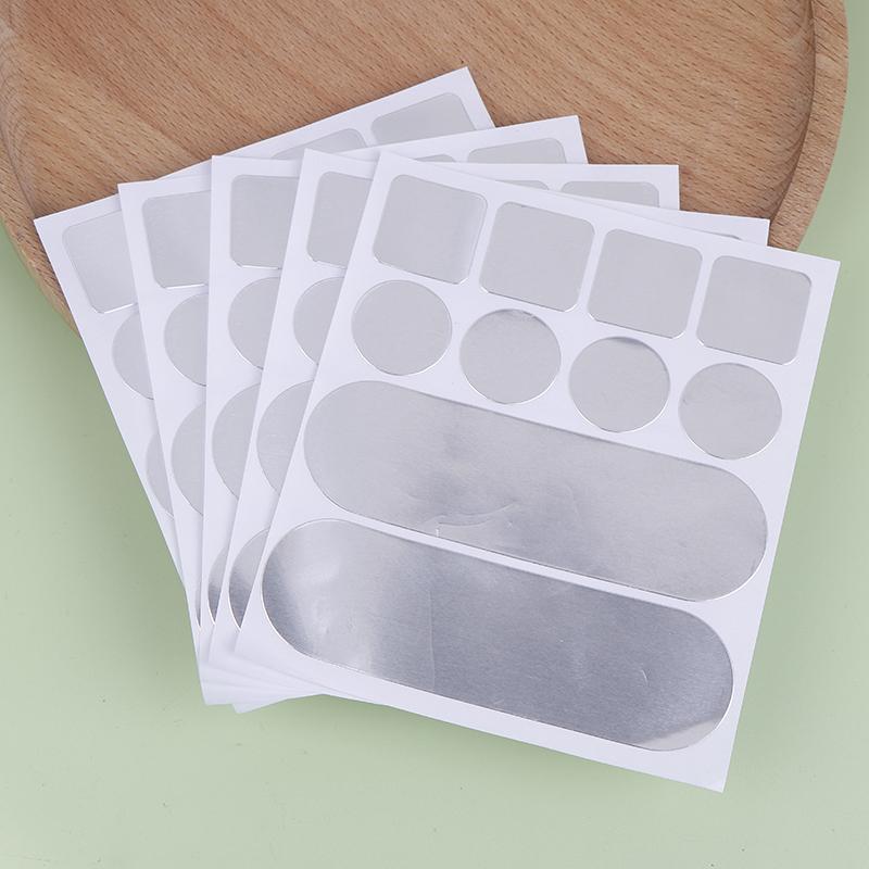 5Pcs Stainless Steel Pot Sticker Self-Adhesive Repair Tape Pot Patches Waterproof High Temperature Resistance Aluminum Foil Tape
