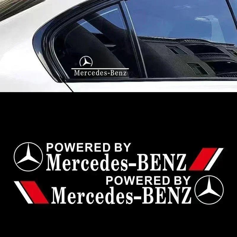 2pcs Car Window Body Trunk Stickers Decoration Badge Accessories For Mercedes Benz AMG W206 W204 W205 W212 W213 W221 W222 W223 w1