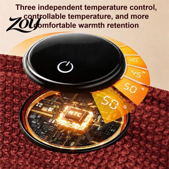 Gezellige Lees Sjaal met Warmte Grafeen Verwarmde Sjaal Wrap, USB Oplaadbaar Draadloos Verwarmingsdeken 3 Lichte Draagbare Niveaus, Wasbaar Winter