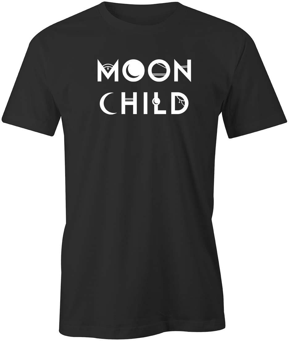 MOON CHILD Tshirt Tee Short-Sleeved Cotton GIFT FUNNY S1BSA2 L