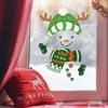 Festive Indoor Wall Art Christmas Snowman Static Window Stickers, Removable PVC Glass Decals, Waterproof Seasonal Door Stickers Winter Clings for Home