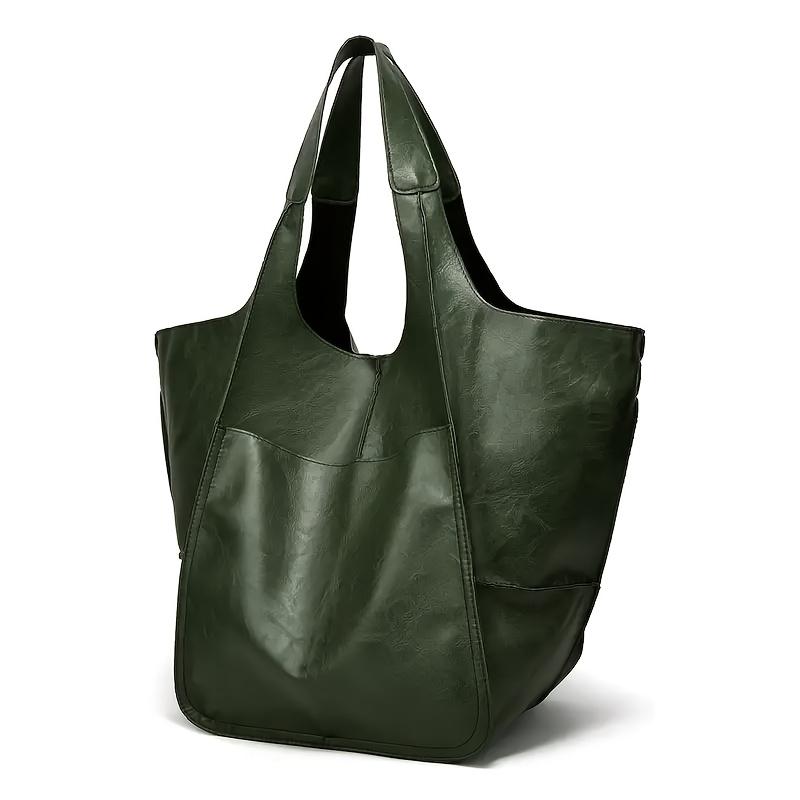 Женская сумка-рюкзак на плечо большой вместимости зелёный