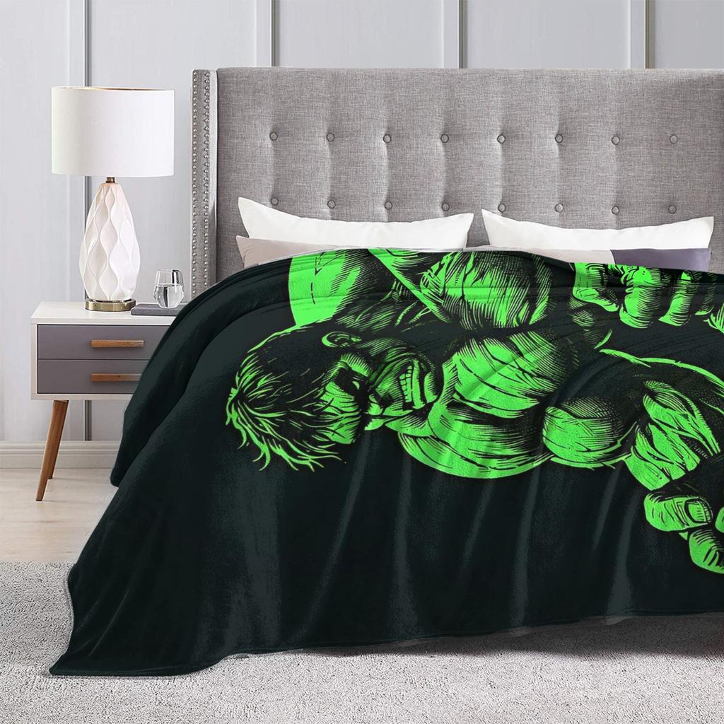 Hulk Retro Vintage Samt-Kuscheldecken Decke für Bettwäsche Sofa Super Warm Bettüberwurf,
