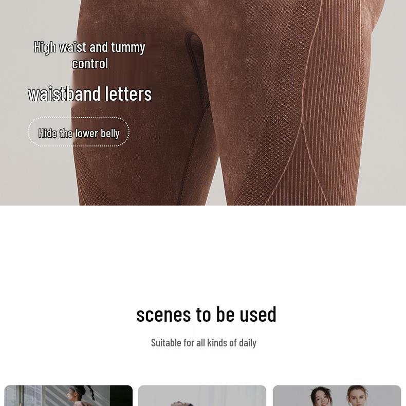 High Waist Seamless Peach Butt Yoga Leggings for Women - Hip Lifting, Tight Fit, High Elasticity Fitness Pants