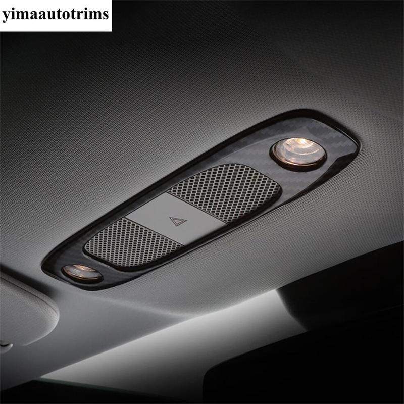 Steering Wheel Window Lift Door Lock Air Adjust Button Cover Trim Carbon Fiber Accessories For Tesla Model 3 Model Y  - 2024