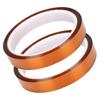 2PCS 33M High Temperature Resistant Adhesive Tape Polyimide Film Yellow Brown Accessory15mm