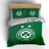 Set Biancheria da Letto Verde Panathinaikos Set Copripiumino Copripiumino Federe  (1 * Copripiumino 2 * Federe, senza piumino)