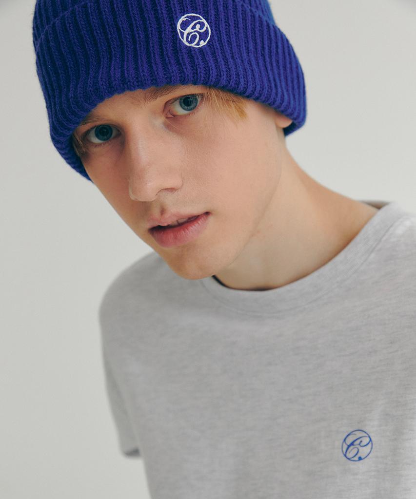 CLOVE [22Fw Clove] Ribbed Beanie (Blue)