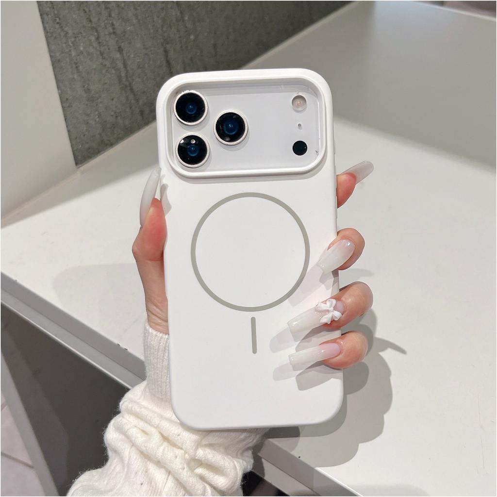 Liquid Silicone Magnetic Slim Phone Case For Magsafe Apple iPhone 13 14 15 16 17 Pro Max Plus Air Protective Soft Cover