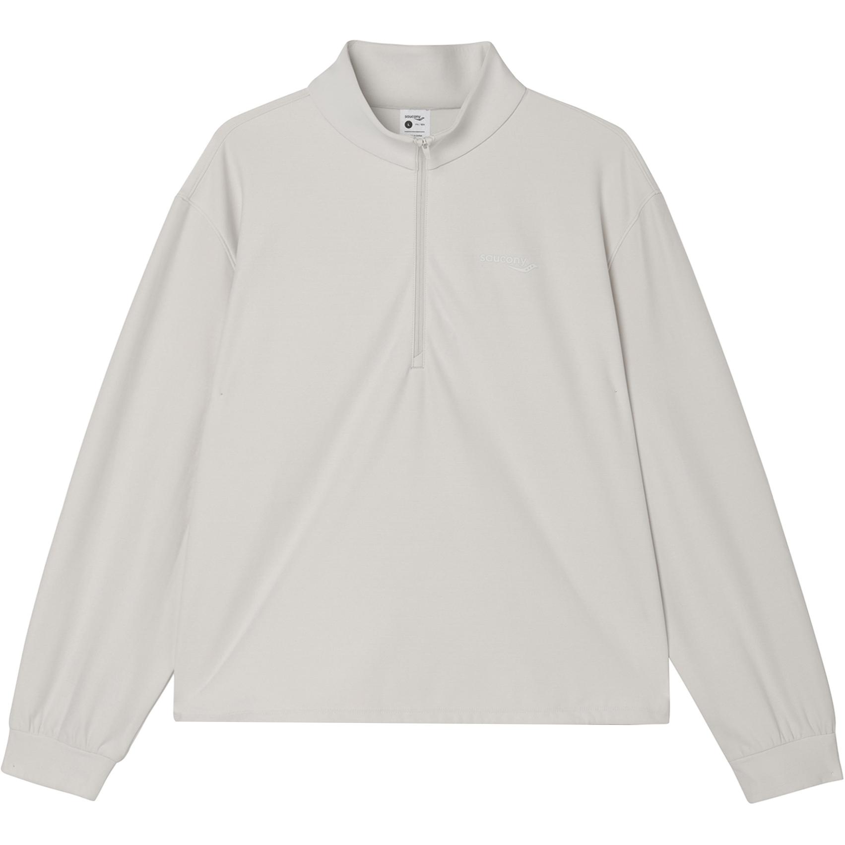 

Saucony Sports Lifestyle Series Solid Color Pullover Long Sleeve Knit Top Unisex tops Gray SC1240023A-GR58 XL