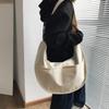 Y2k Crossbody Bags Men Solid Color Large Capacity Hobos Unisex Harajuku Japanese Style Nylon Waterproof Travel Shoulder Handbags