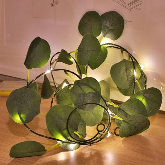 Christmas Wreath with Twinkling Fairy Lights Faux Olive Vine Garland Indoor Outdoor Holiday Decor for Fireplace Home