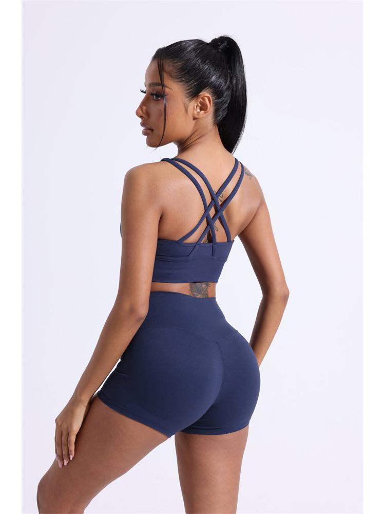 Nude Feel Women's Cross-Back Yoga Sports Bra