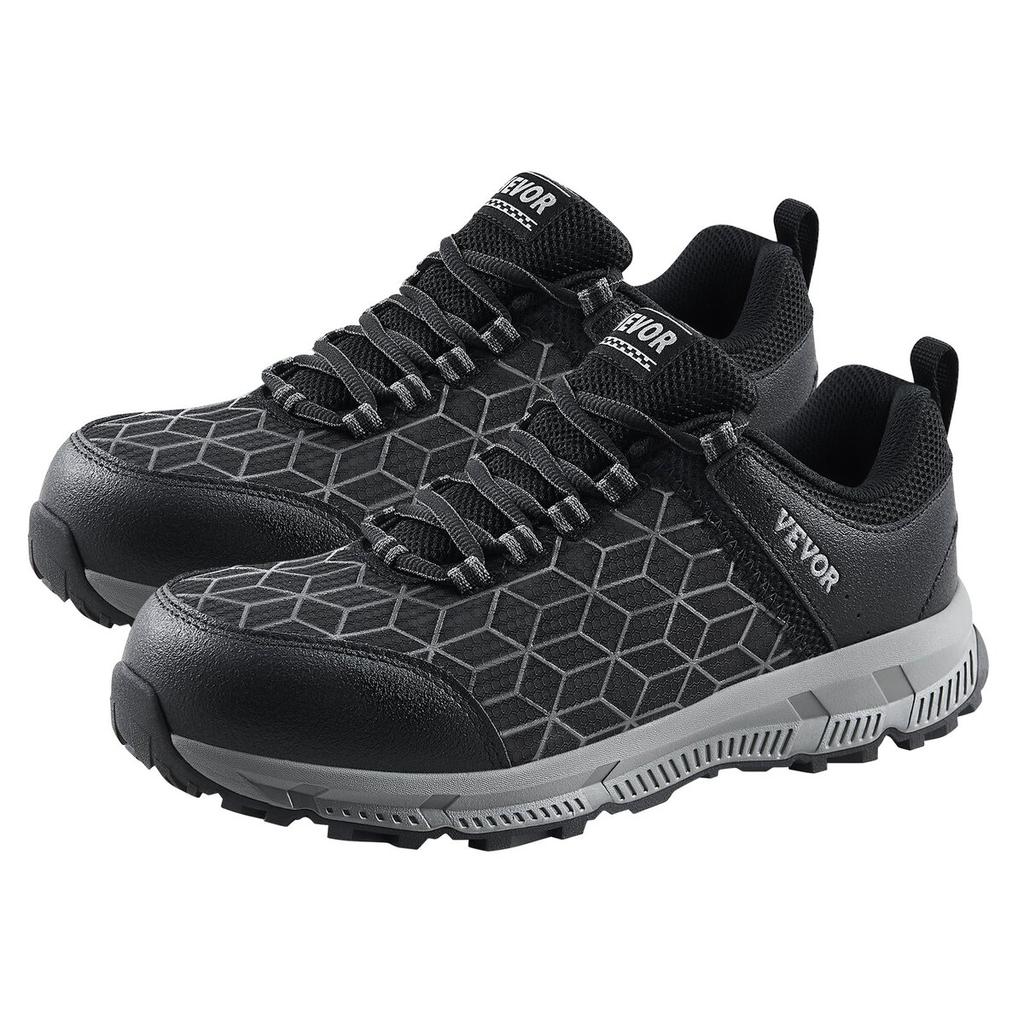 Steel Toe Shoes for Men US Size 12 Athletic Work Shoe Sneakers Black