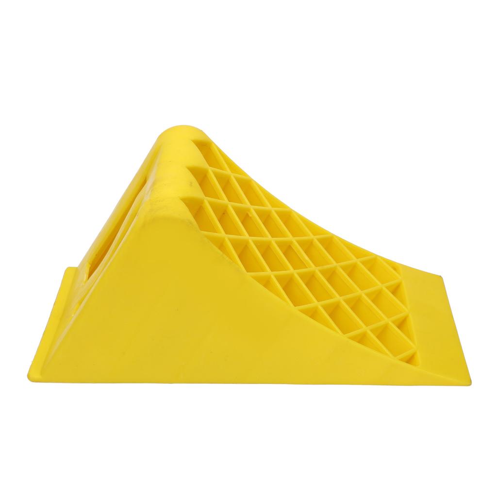 Heavy Duty Wheel Chocks Yellow High Visibility Premium Plastic Wheel Stopper for Car Travel