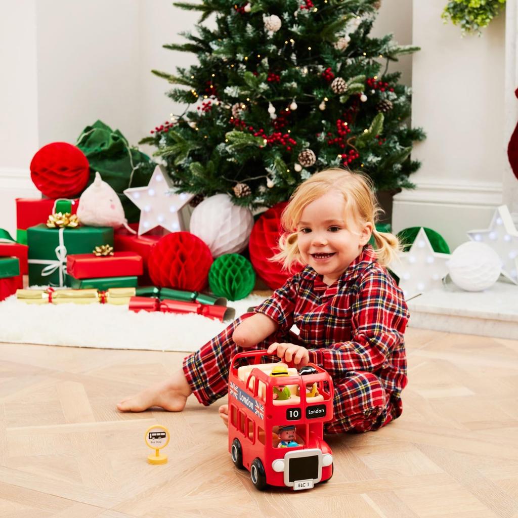 Early Learning Centre London Bus Toy Authentic Double-Decker Ride-On 200352,