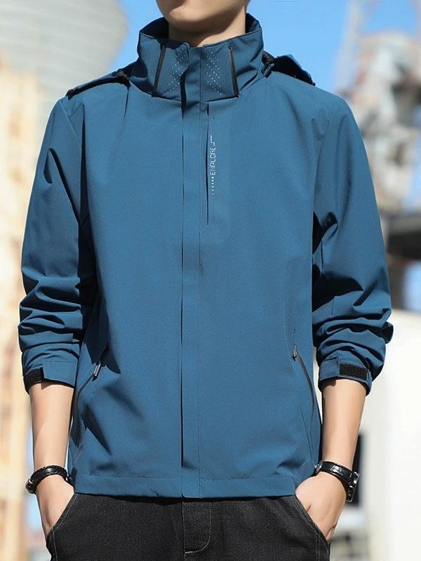 

Spring and autumn coat men s 2025 new slim-fitting thin jacket lapel Korean version trendy casual jacket l 5XL джинсовый синий