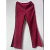 2026 Spring/Summer Women's Solid Color High-Waisted Slim Fit Slight Flare Corduroy Elastic Waist Casual Pants