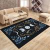 Moon Phases with Floral Decor Pattern Rug Carpets for Bedroom Living Room Sofa Mat Creative Door Mat Cloakroom Home Decor