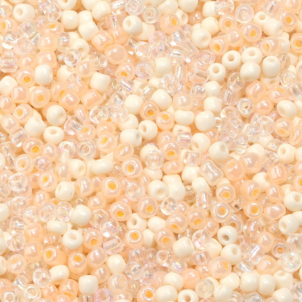 40g/lot Mixed Color Glass Seed Beads 4mm Cute Mini Loose Rice Beads For Jewelry Making Supplies DIY Bracelet Necklace Keychain